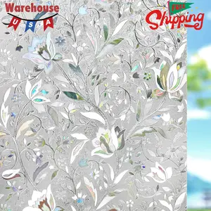 Window Film, Window Privacy Film No-Glue (17.5 x 78.7 inch)