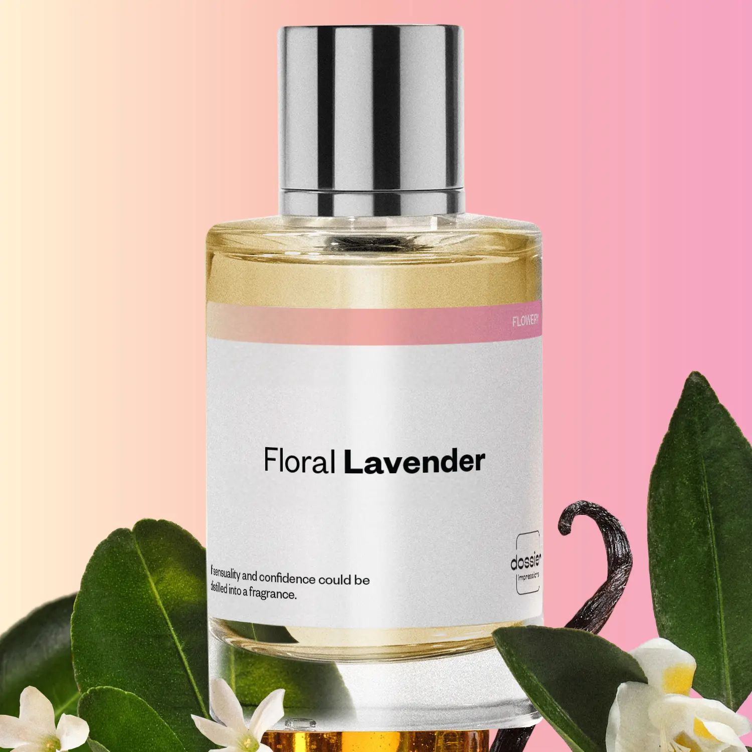 Floral Lavender, Dossier, Women Perfume, Eau de Parfum, 50ml-100ml, Mandarin, Jasmin, Lavender, Orange Blossom, Vanilla, Amber, Musk