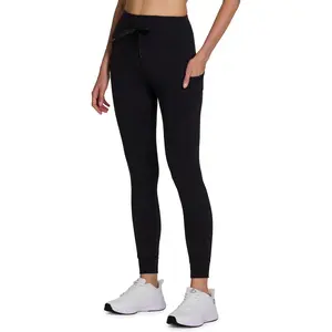 Outdoors & Sports RBX Active Women's Legging with Drawstring Waist, Full Length High Waisted Super Soft Squat Proof Yoga Legging with Pockets