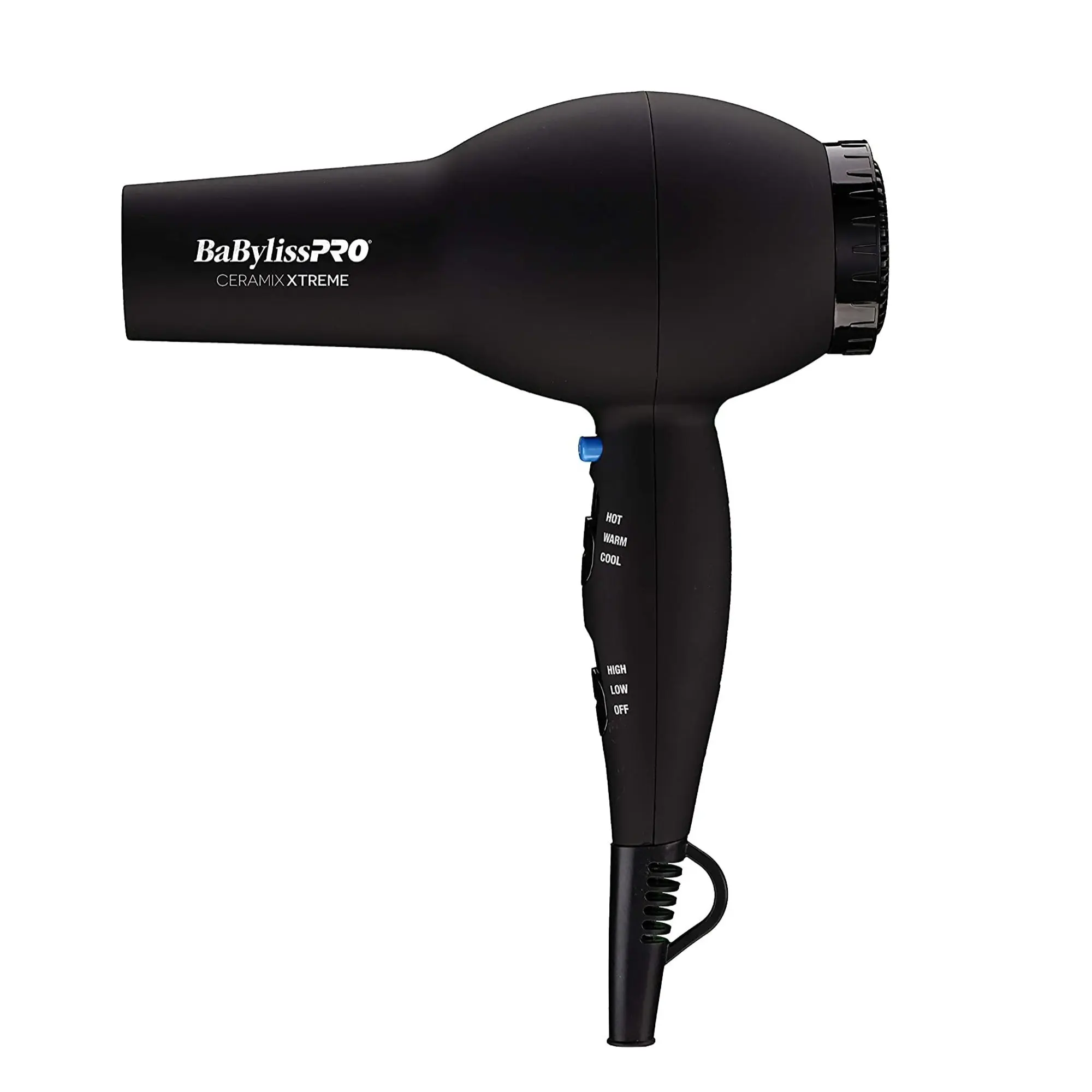BaBylissPRO Ceramix Xtreme 2000 W Ceramic Dryer – Model BAB2000 – Professional-Grade AC Motor, 6 Heat/Speed Settings, Cold Shot & Concentrator for Fast, Frizz-Free Styling