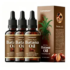 3PCS Batana Oil for Hair,Hair Oil with Rosemary for Hair Growth,for All Hair Types,Batana Hair Oil for Women and Man,Batana Oil for Hair,Hair Oil with Rosemary for Hair Growth - 100% Organic Batana Oil