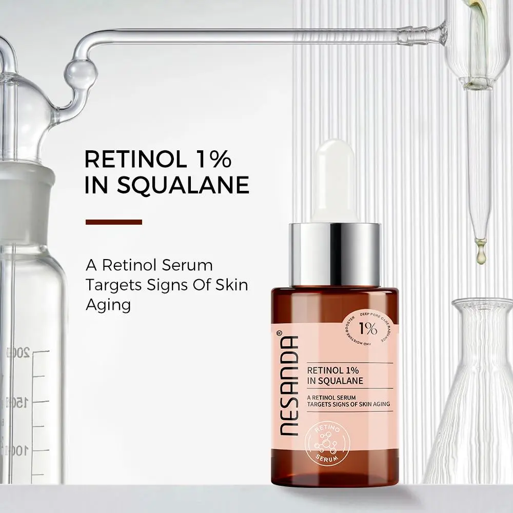 1% High-Strength Retinol in Squalane Essential Serum - Advanced Anti-Aging Face Care Product, Fine Lines Smoothing, Moisture & Skin Repair Professional Night Treatment (30ml), Face Care Products