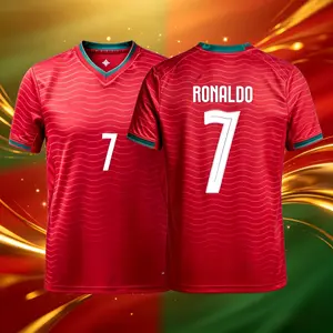 2026 Portugal Home Away 7# Cristiano Ronaldo Short And Long Sleeve Soccer Jersey Fans Version Breathable