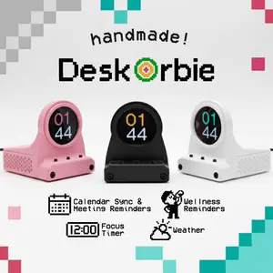 DeskOrbie - Smart Desk Productivity Clock with Pomodoro Timer, Calendar & Wellness Reminders DeskOrbie - Smart Desk Productivity Clock with Pomodoro Timer, Calendar & Wellness Reminders