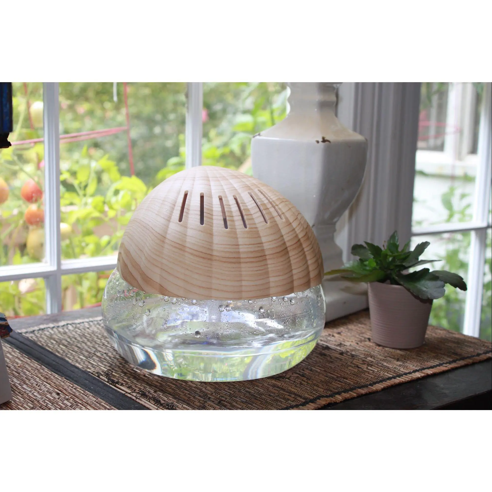 EcoGecko Air Purifier -Water Filter AirCleaner For Home -Essential Oil AromaDiffuser with LED Night light -ForSmoke and Pets Aromatic