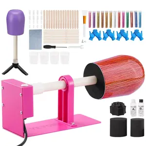 【Summervibes】VEVOR Cup Turner for Crafts Tumbler,  , Tumbler Turner DIY Glitter Epoxy Resin Tumblers, Epoxy Pen Turner Attachment with Silent Motor Two-way Rotation Silicone Pad, Cup Spinner Tested to UL Standards