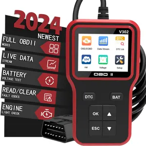 2.8 inch color screen OBD2 Scanner Color Screen Live Data: Easy Set up Reset Clear Engine Error Code, Test Voltage/EVAP/O2 Sensor Diagnostic Scan Tool for All Cars Since 1996