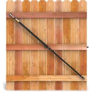 True Latch Telescopic Gate Brace - Wood Privacy Fence Anti Sag Gate Kit - Gate Hardware Kit for Outdoor Wooden Fence Gates, 1 Patented USA Made Brace Patio