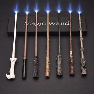 hogwarts magic wand replica, glowing version with packaging box, perfect gift for harry potter fans, collectible item for birthdays & holidays