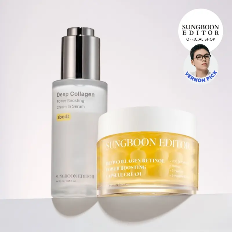 [SAVE $31]Sungboon Rejuvenate Filler Serum + Retinol Cream| | with Deep Collagen, Peptide for wrinkles & fine lines | Firming, Moisturizing, Collagen Boosting, Anti aging Korean Home Aesthetic for all skin types