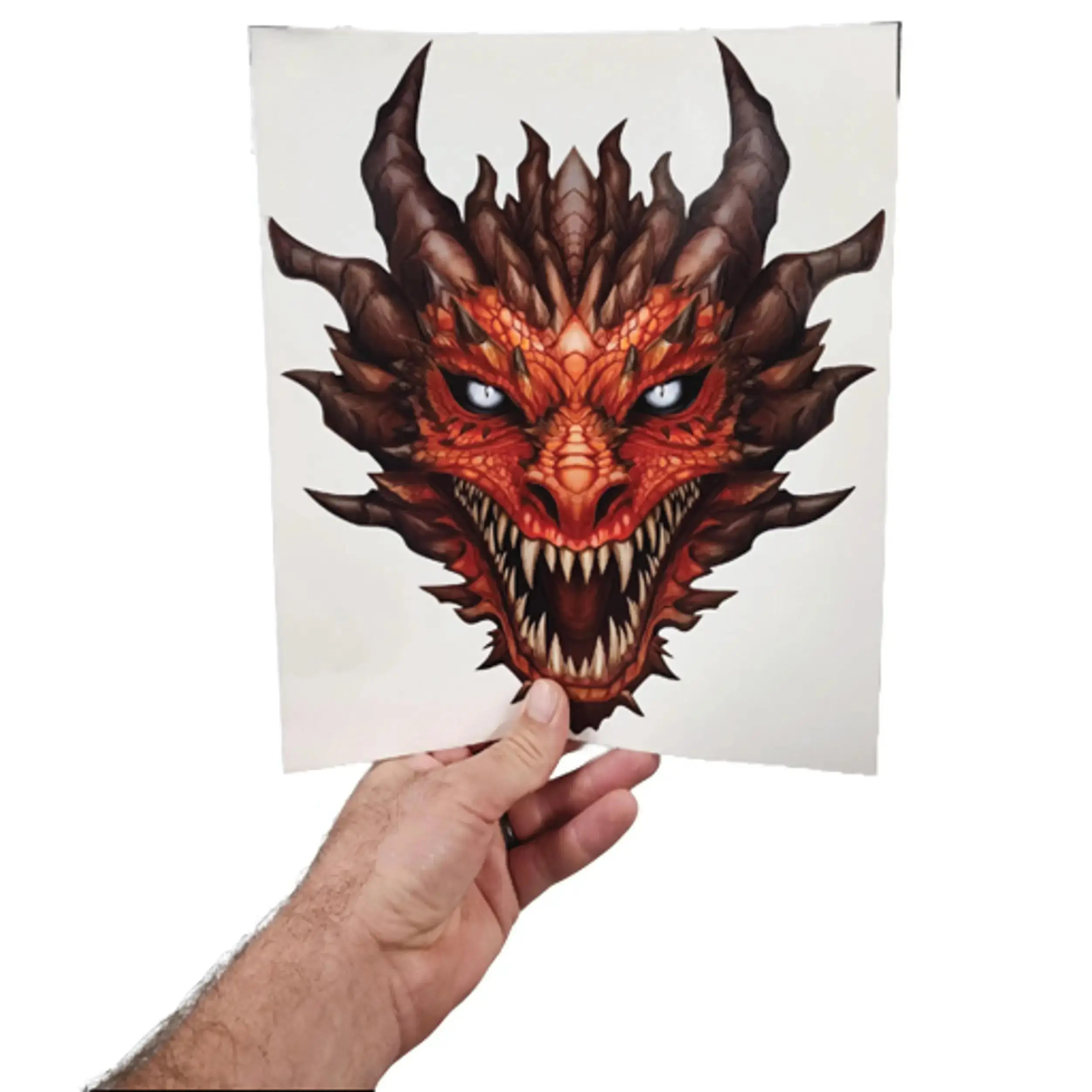 Dragon Decal – Premium Dragon Head Stickers for Trucks and Cars – Dragon Stickers with Reflective Eyes Dragons– Cool and Unique Stickers and Decals Gr