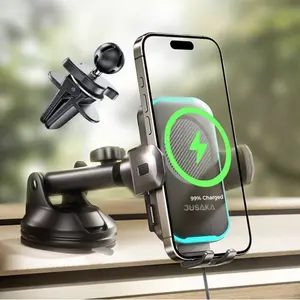 Dash Mounted Holders Phone Holders Wireless Car Charger for Your Car Phone Mount for Car Windshield Dashboard Air Vent 15W Fast Charging Universal Hands Free Automobile Cell Phone Holder  Cell Phone Car Mount Fit for for iPhone 16 15, Samsung Galaxy S24