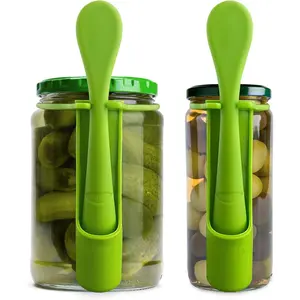 2 Pack Pickle Fork Pickle Grabber Olive Fork Pickle Picker Pickle Holder for Jar Practical Kitchen Gadget Ideal Pickle Gifts