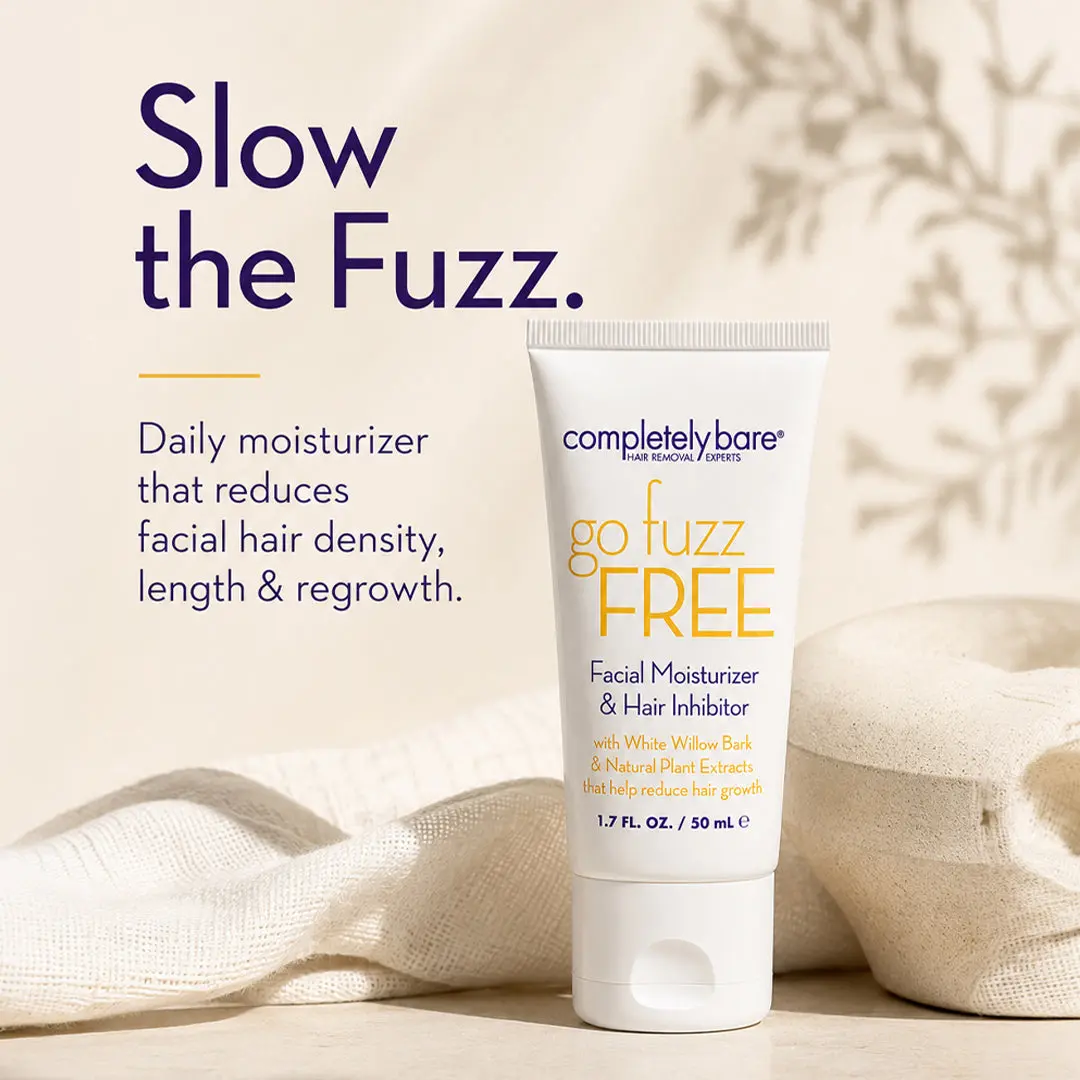 go fuzz FREE Facial Moisturizer & Hair Inhibitor Body Care Hair Removal Moisturizing go pure facial hair Wax Daily Wax Daily