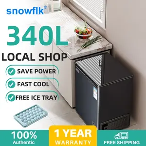 Snowflk Freezer Inverter Chest Freezer Refrigerator Mini Freezer Multifunction Upright Freezer