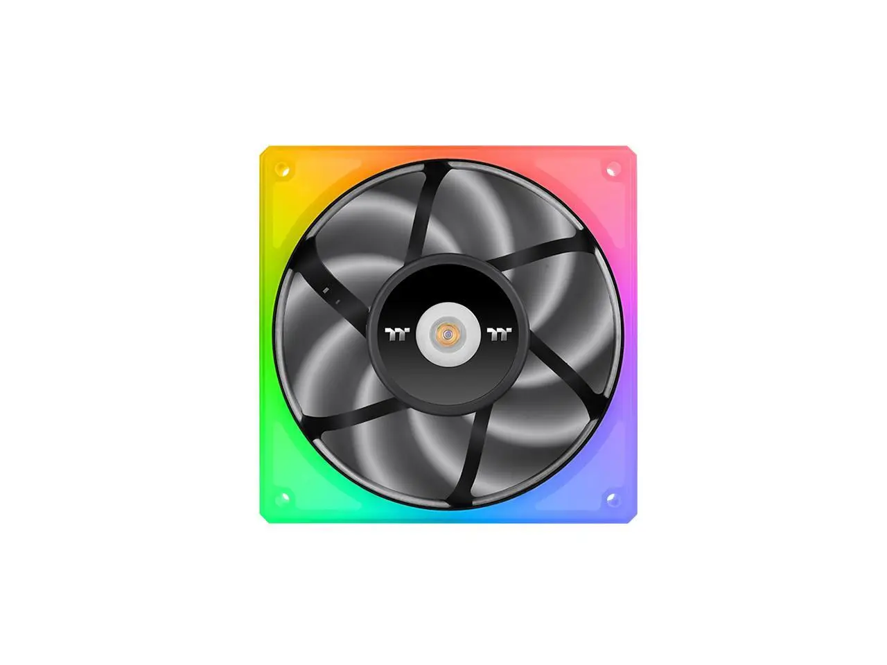 Thermaltake TOUGHFAN 14 RGB Radiator Fan 3 Pack, 16.8 million RGB lighting, Max Air Flow 107 CFM, CL-F136-PL14SW-A