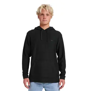 Quiksilver | Alamitos Long Sleeve Hooded Top | Unisex | 290 GSM Cotton | Jacquard-Striped | Enzyme-Washed Retro Style | Spring/Fall Staple Casual Streetwear Sweatshirt