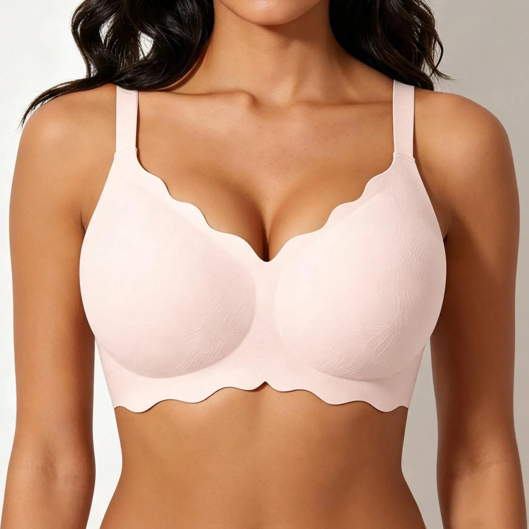Women's Wireless Seamless Bra, Soft Comfortable T-Shirt Bra with Supportive Fit, Breathable Everyday Bra