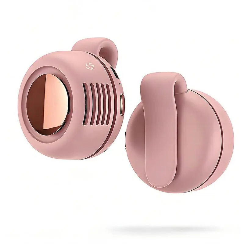 Portable Silent Mini Bladeless Electric Fan,Adjustable 3-speed Suspended Waist Fans,Phone Cooling Fan,Personal Fan,Rotating BodyFan Suitable for Outdoor Travel,fathersdaygift,rechargeable personal fan,handheld turbo fan,Perfect Gift