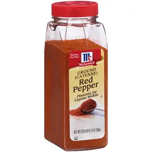 McCormick Ground Cayenne Red Pepper 14 oz Pure Bold Spicy Heat for Cooking Seasoning & Blending Gluten-Free Non-GMO Flavor Spice