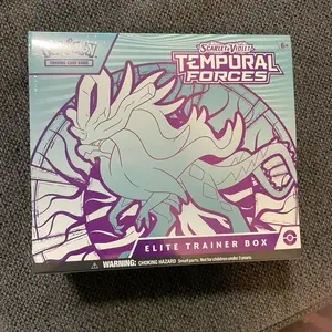 Scarlet Heart Temporal Forces Elite Trainer Box - Collectible Cards for Ages 6+ with Warning on Choking Hazard pokemon