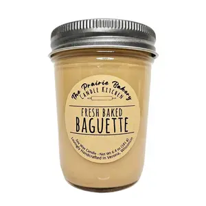 Fresh Baked Baguette | Scented Soy Wax Candle Delicious Crispy Bread & Butter Kitchen Scent | Housewarming Birthday Wedding Gift