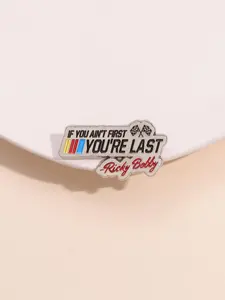 Cartoon Slogan Enameled Pin Brooch, Fashion Brooch for Party, Daily Clothing Decor, Trendy All-match & Exquisite Brooch for Birthday Gift