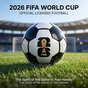 FIFA World Cup 2026 Ball, FIFA Certified, Official Match Weight, Low Bounce, Air Retention, Durable PU, Suitable for Youth & Adult.