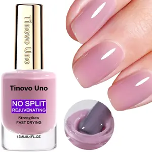 Tinovo Uno Nail Care, Nail Care Solution, NO SPLIT Rejuvenating Nail Strengthener, Hardener & Oil, Shine for Dull, Dry Nails, Nail Polish for All Nail Types, Nail Shield, Fast Dry, No UV/LED Lamp Needed, DIY Nail Art