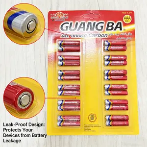24-Pack Long-Lasting All Day Battery Leak-Proof Mercury-Free High Performance Aaa Batteries R03, Replacement Batteries, Ideal for TV Remote, Smart Locks, Clocks, Radios, Small Electronics