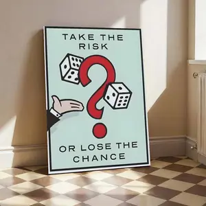 ALEC Monopoly Time Is Money Poster Classic Cartoon Graffiti Canvas Painting Eco-Friendly Fade-Resistant UV-Protected Artistic Wall Decor for Home Living Room Office