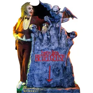 212 MAIN Advanced Graphics Beetlejuice Here Lies Betelgeuse Large-Size Front Cardboard Cutout, Room Decor, Home Supplies Accessory, Gift with Included Easel