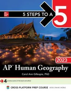 USED-5 Steps to a 5: AP Human Geography 2023 by Gillespie, Carol Ann (Paperback)