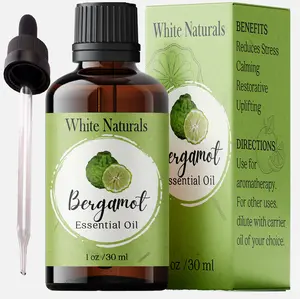 Organic Bergamot Essential Oil - 100% Pure & Natural -Premium Therapeutic Grade with Premium Glass Dropper - Undiluted Natural/Homeopathic Aromatherapy Scented, Great for DIY Soap Making, Massage Healthy Solution  for wellness Treatment