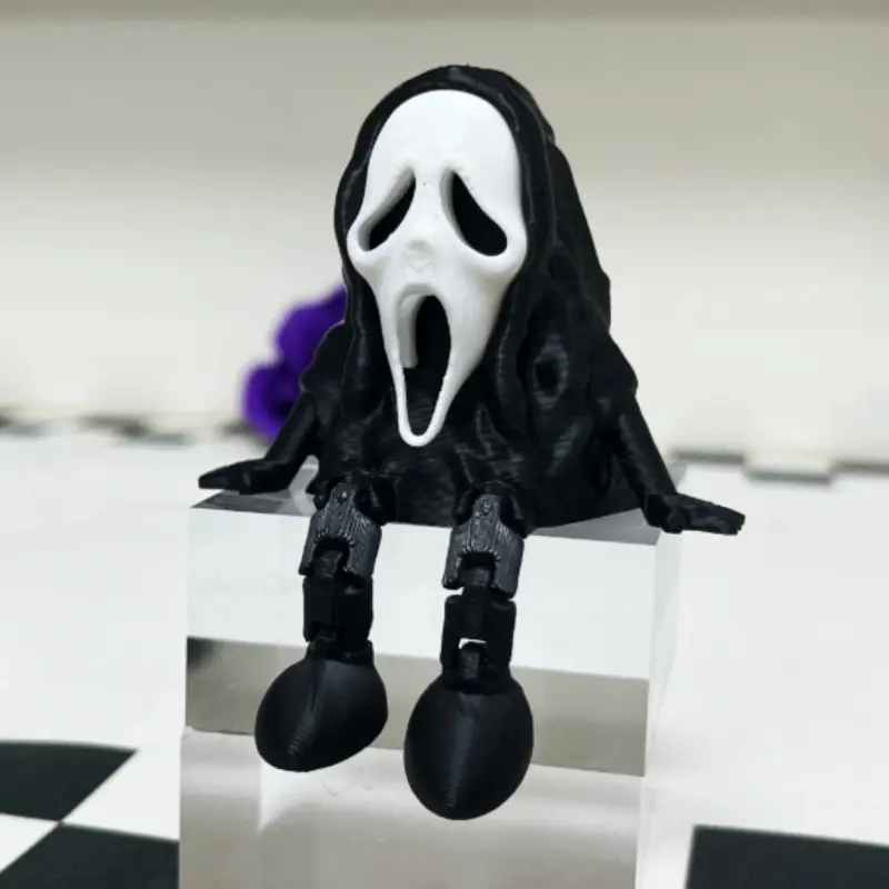 3D Printed Cute Spooky Ghost & Pumpkin Figurines, Sculptures, Perfect Halloween Decorations, Adorable Design, Comfortable Texture, Ideal for Parties