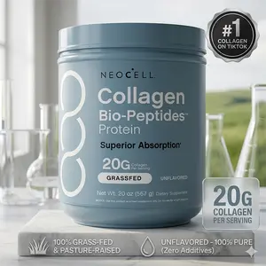 NeoCell Collagen Bio-Peptides Powder 20oz - Grassfed Protein Supplement - Advanced with 18 Essential Amino Acids