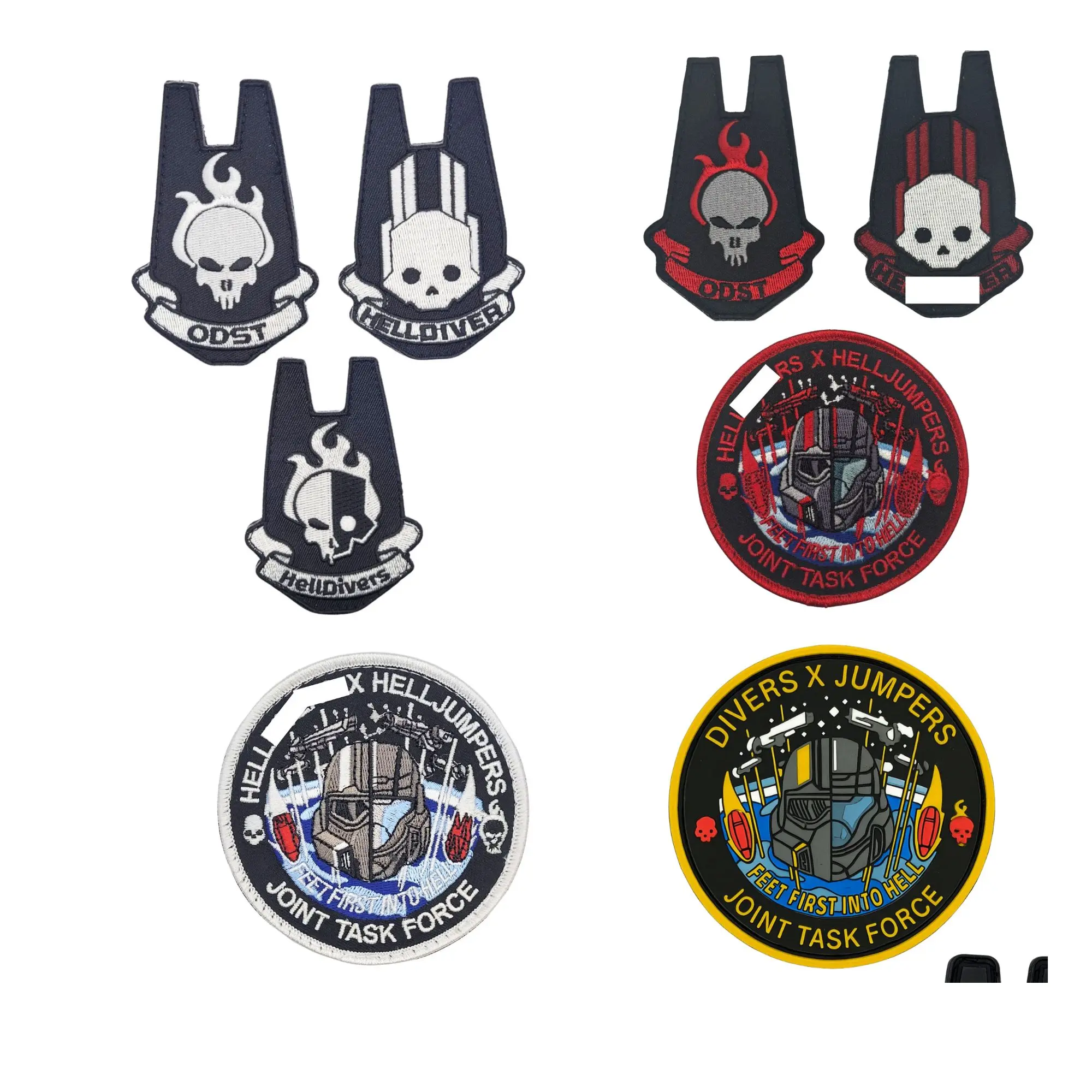 Divers Collab Stickers and Hook Fastener Patches Many Designs to Choose From