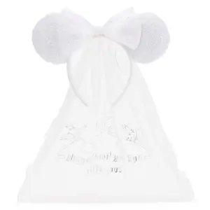 Disney Store Cinderella Ear Headband Bridal Veil for Adults