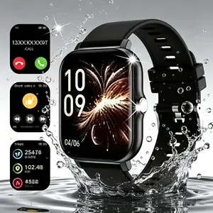 Smart watch, wireless talking/dialing, multi-sport mode, call reminder and rejection, SMS reminder, message reminder, various APP reminders, multi-function display, screen, multiple colors Alloy Charging Pink Smartphone Usb Wearable Rechargeable