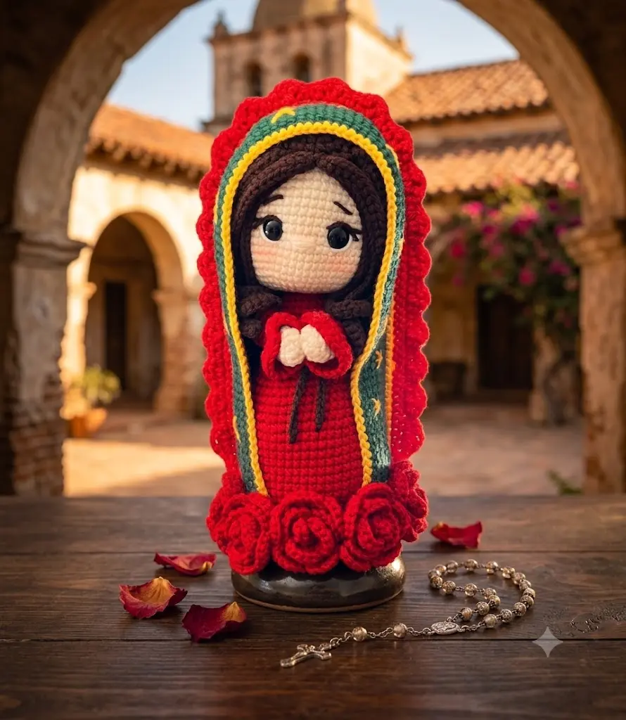Handcrafted Virgen de Guadalupe Doll - Meaningful Catholic Religious Gift