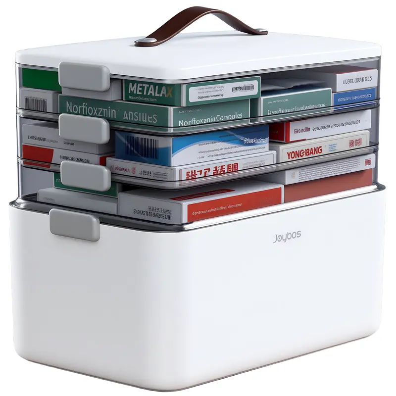 CTIME Large Multi-Purpose Storage Organizer Box with Lid,Portable,For Medicine, Kitchen, Bathroom, Bedroom & School Supplies