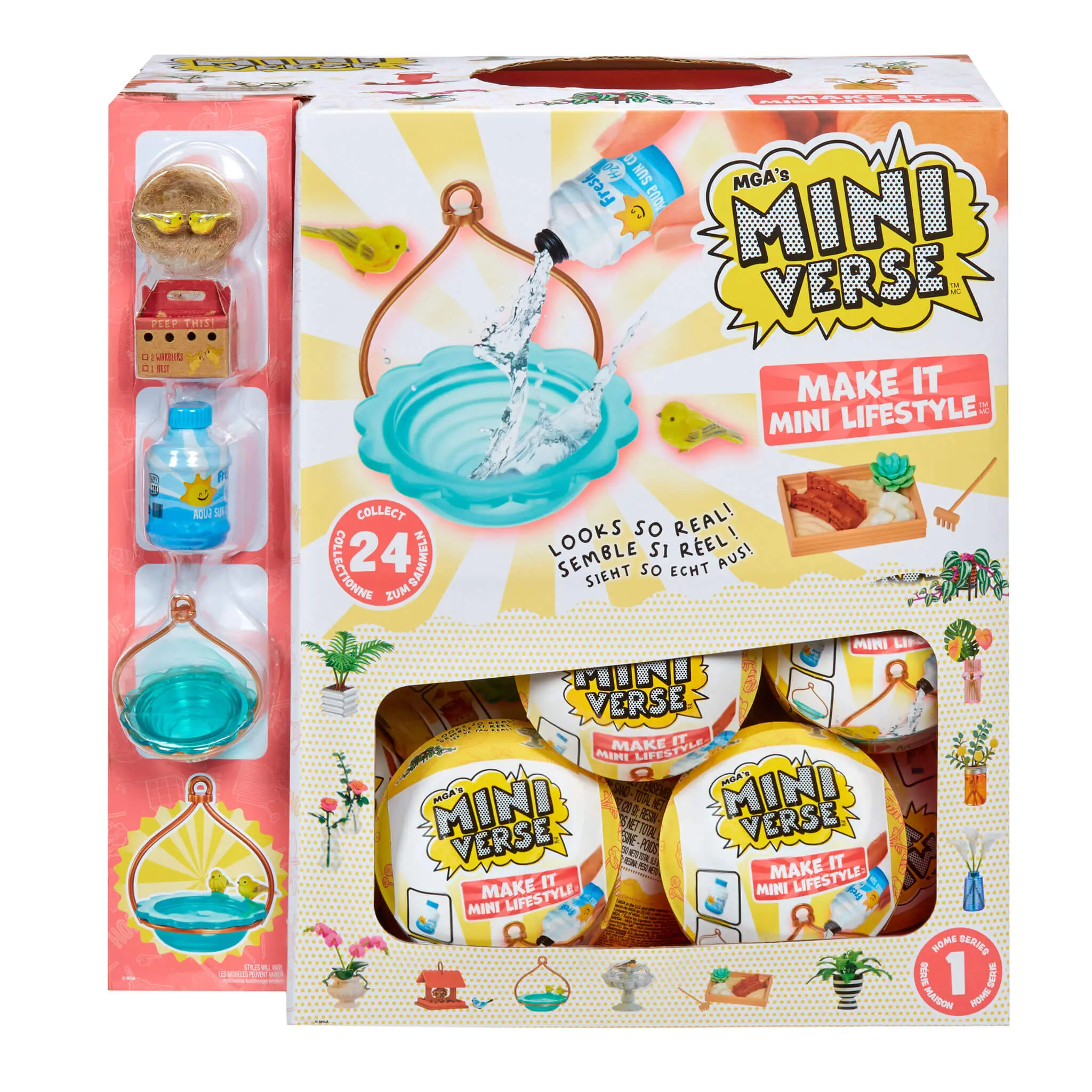 MGA's Miniverse Make It Mini Lifestyle Home Series 1 Complete Collection 24 unique pieces