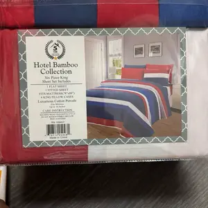 Hotel bamboo collection 6 piece king sheet set