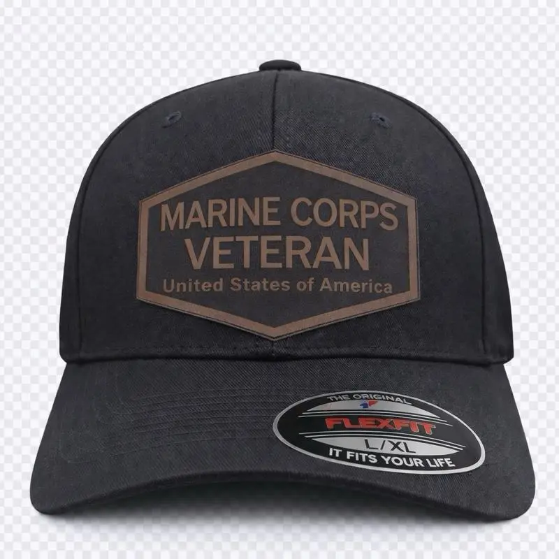 FITTED FLEXFIT HATS-  United States Veteran Hat - Authentic Design, Comfortable Fit, Versatile for Various Occasions men’s yupong flexfit hats. flexfit fitted hats for him for veterans