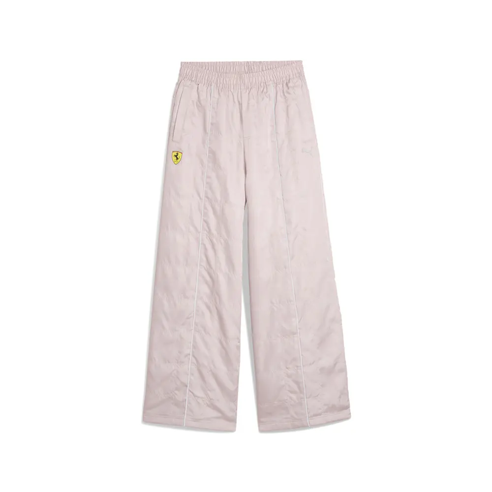 PUMA Womens Scuderia Ferrari Premium Woven Pants Casual - Pink