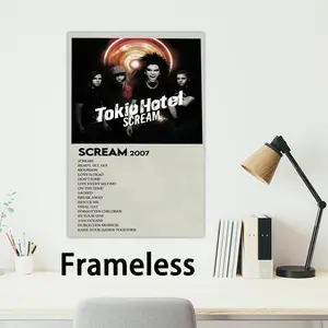 Poster Modern art HotelS 2D poster, suitable for bedroom living room decor. Vibrant t-Tokio Rock colors, clear images ideal for home Metal Band office decor.