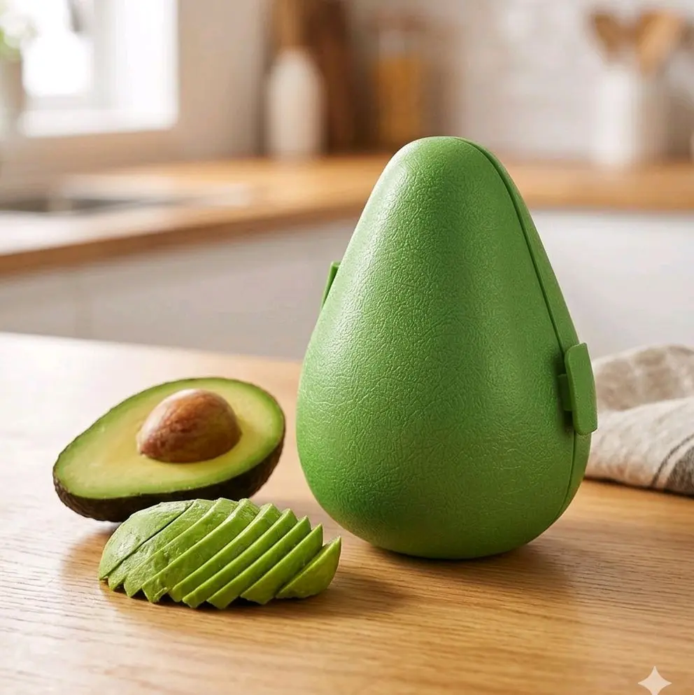 avocado-shaped container