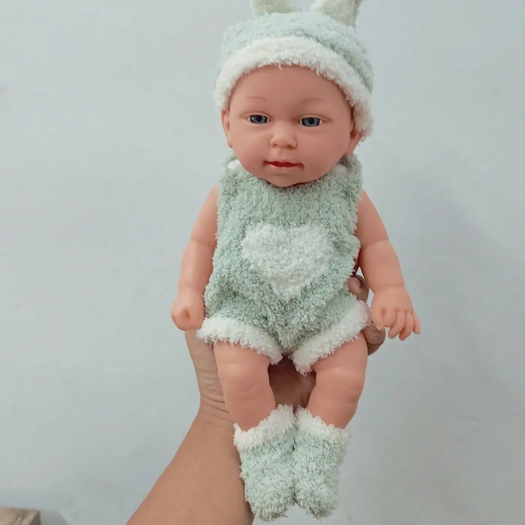 Babeside 9 in Realistic Soft Reborn Baby Doll with 2-Piece Outfit, Headpiece, Socks & Doll Accessories - Lifelike Babydoll for Kids, Soft Cuddly Christmas Gift, Soft Cuddly Gift summerwins