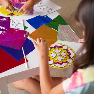 Foil Craft Kit Rangoli Mandala - Makes 6 Boards