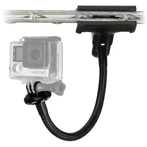 Fotodiox Pro GoTough Gooseneck Clamp with Tripod Adapter II - Aluminum Gooseneck Clamp & Tripod Adapter for GoPro HERO 2-Prong Mounting System